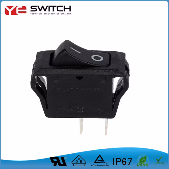 IP67 Waterproof Built-in Switch UL Certificated Electrical Rocker Switch LED Illuminated Electrical Switch 25A 250VAC Micro Rocker Switch for Auto Parts
