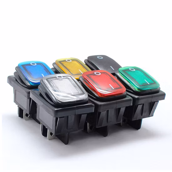 Spst LED Illuminated Light Push Button Tact Switch with Pins
