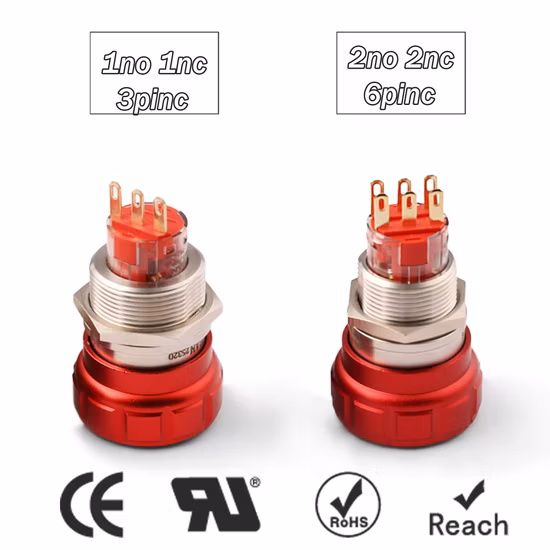 New Product La118p Rotary Push Button Switch 2no or 2nc